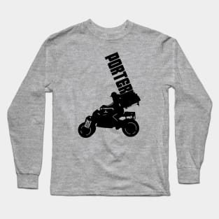 Porter on reverse trike - Dark Version. Long Sleeve T-Shirt